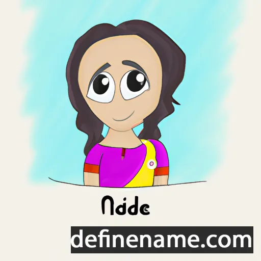 cartoon of the name Nadiye