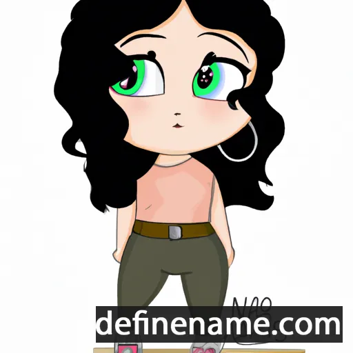 cartoon of the name Naiara