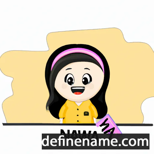 cartoon of the name Najwa