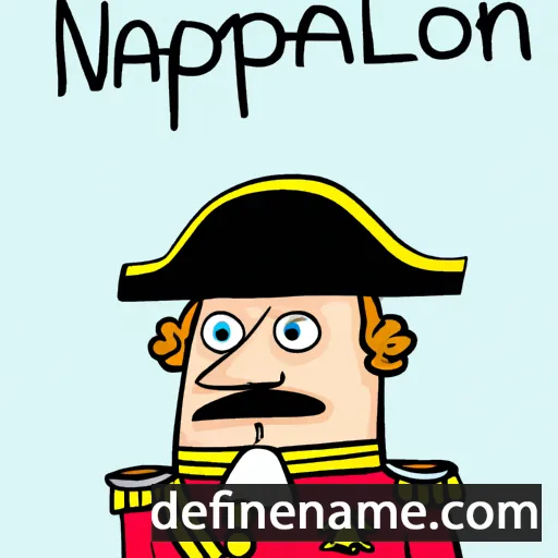 cartoon of the name Napoleon