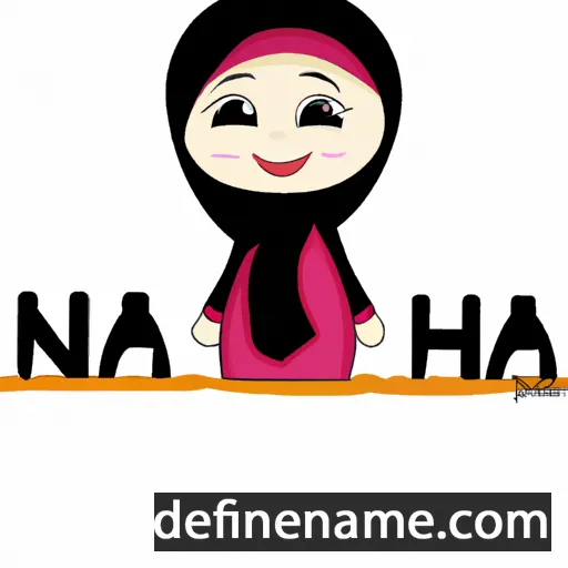 cartoon of the name Nashwa