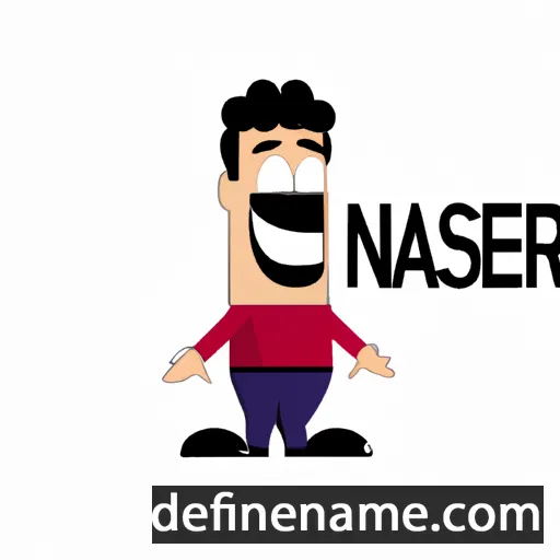 cartoon of the name Nasser