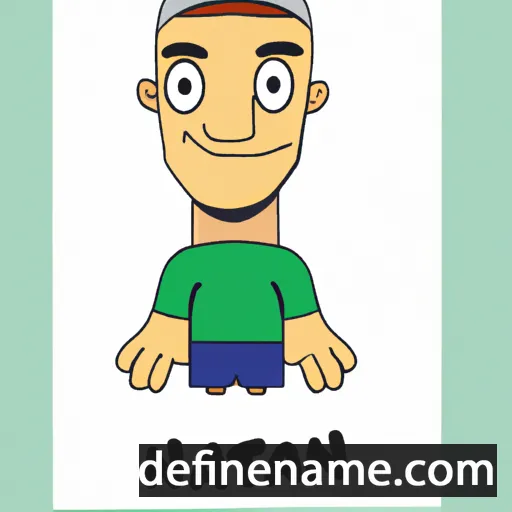 cartoon of the name Natan