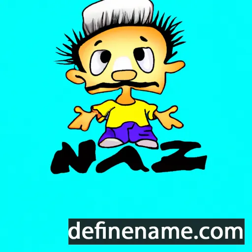 cartoon of the name Nazih