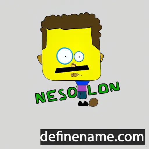 cartoon of the name Nélson