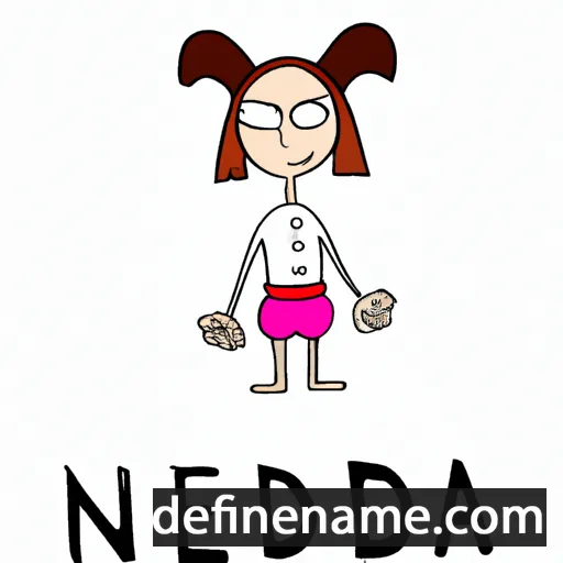 cartoon of the name Nedeljka