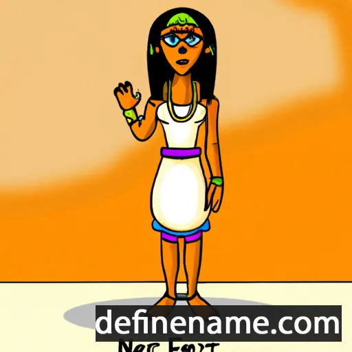 cartoon of the name Nefertari