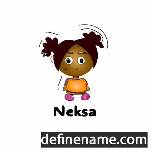 cartoon of the name Nekesa