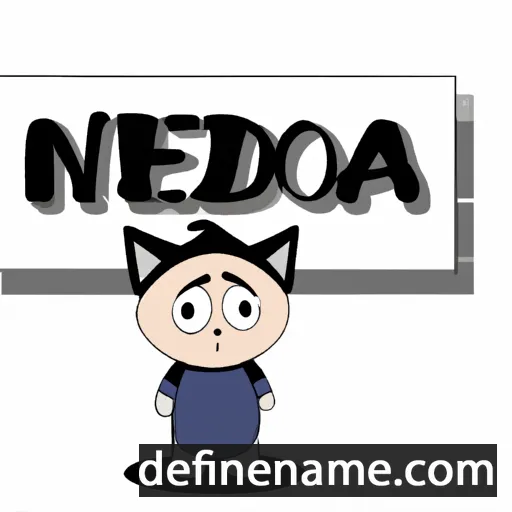 cartoon of the name Nekoda