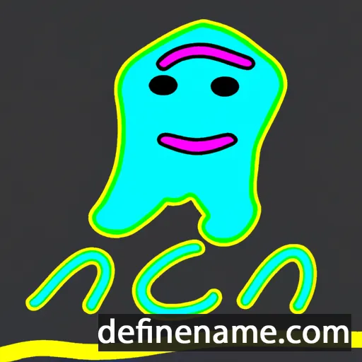 cartoon of the name Neon