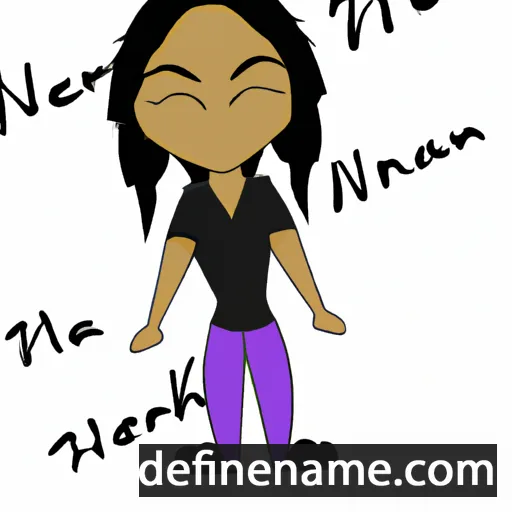 cartoon of the name Neriah