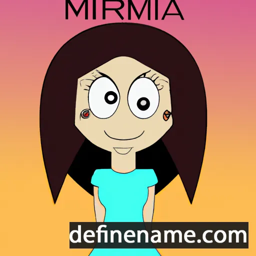 cartoon of the name Nermina