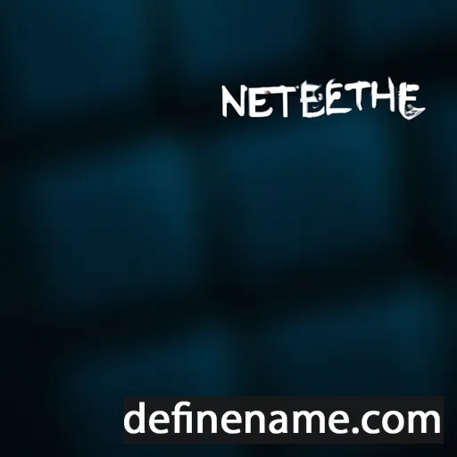 cartoon of the name Nethaneel