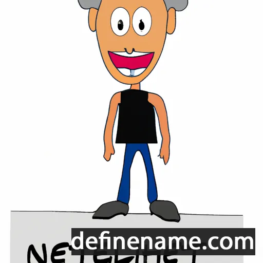 cartoon of the name Nethanel