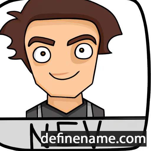 cartoon of the name Nevan