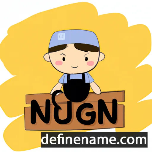 cartoon of the name Nguyên