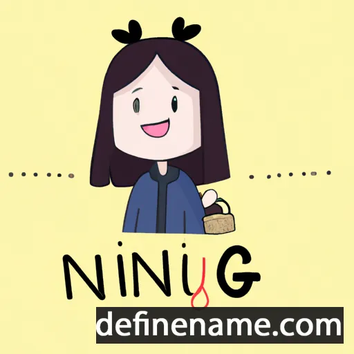 cartoon of the name Nhung