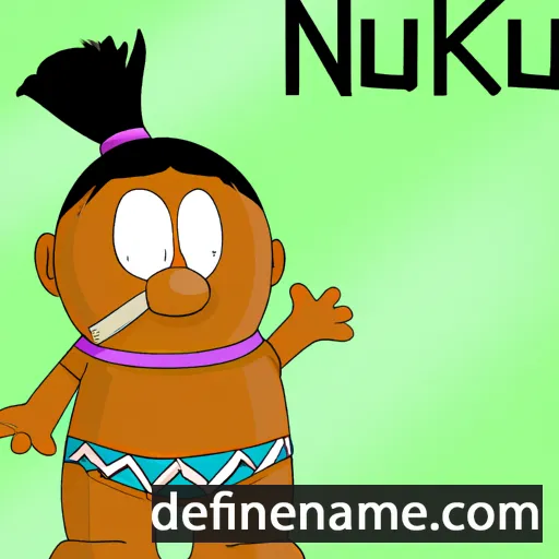 cartoon of the name Nīkau