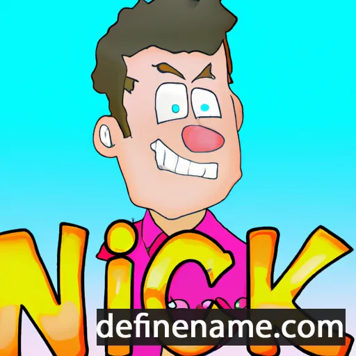 cartoon of the name Nick