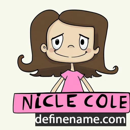 cartoon of the name Nicole