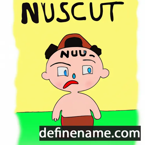 cartoon of the name Nicușor