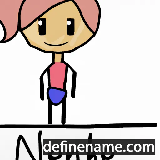 cartoon of the name Nienke