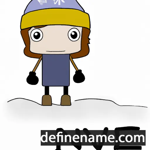 cartoon of the name Nieve