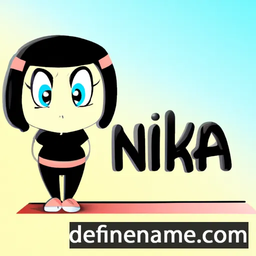 cartoon of the name Nika