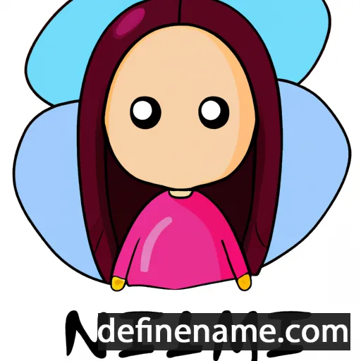 cartoon of the name Nilam