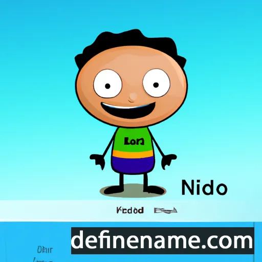 cartoon of the name Ninad