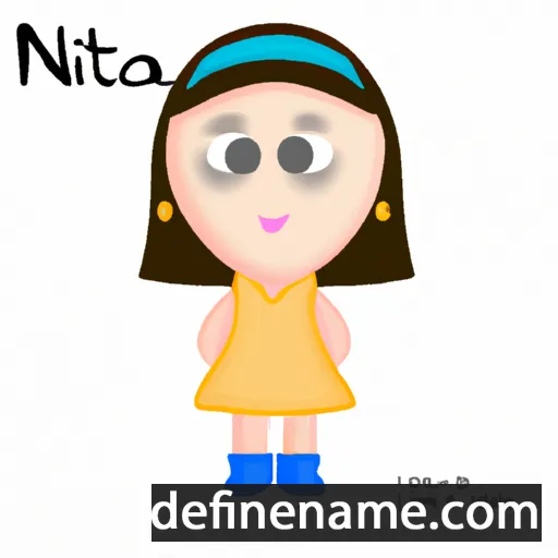 cartoon of the name Nita