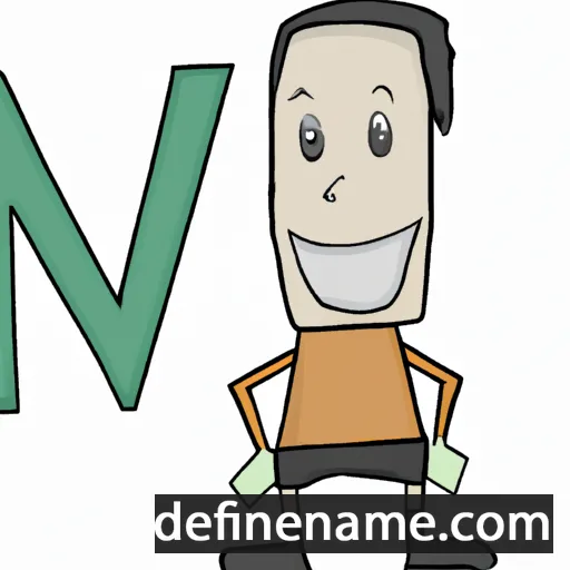 cartoon of the name Niv