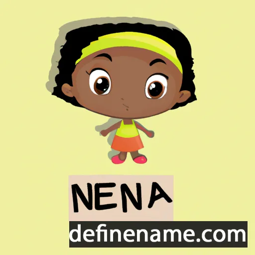 cartoon of the name Nnenna