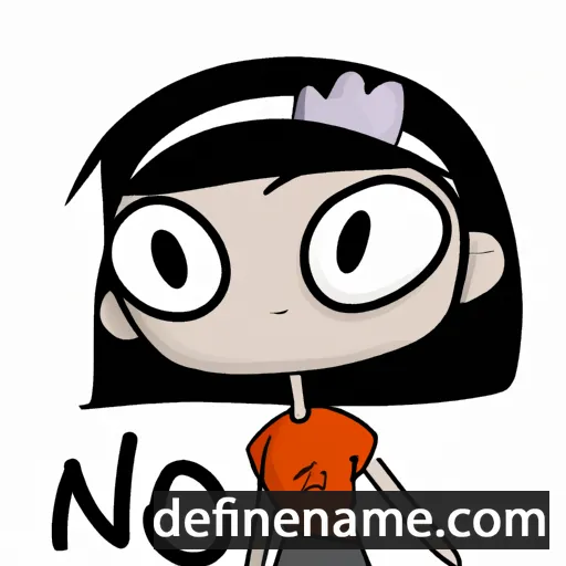 cartoon of the name Noa