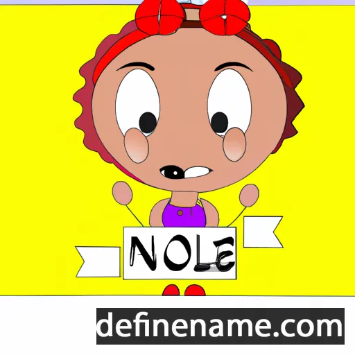 cartoon of the name Noèle