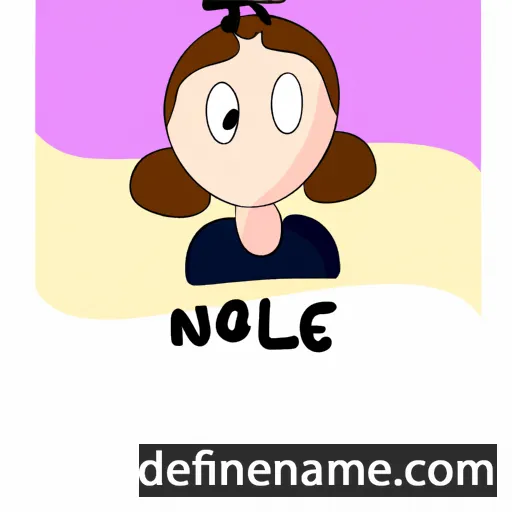 cartoon of the name Noëlle