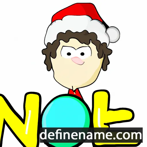 cartoon of the name Noel