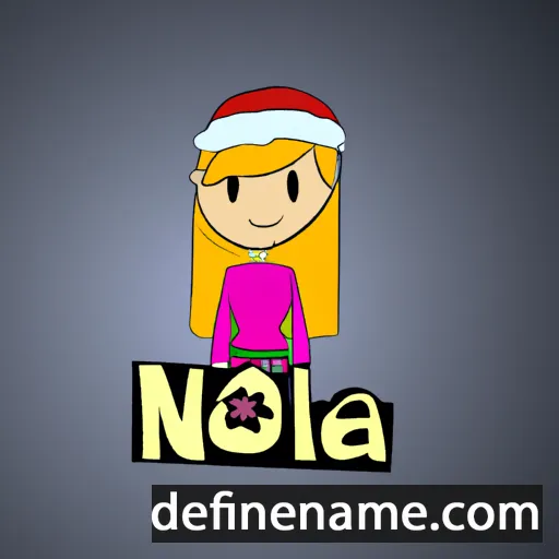 cartoon of the name Noela