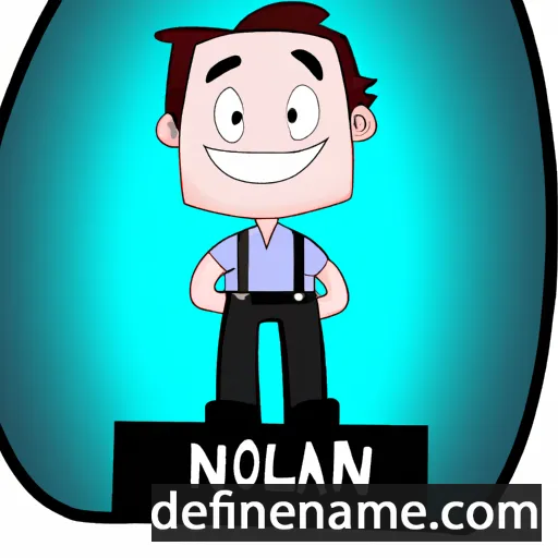 cartoon of the name Nolan