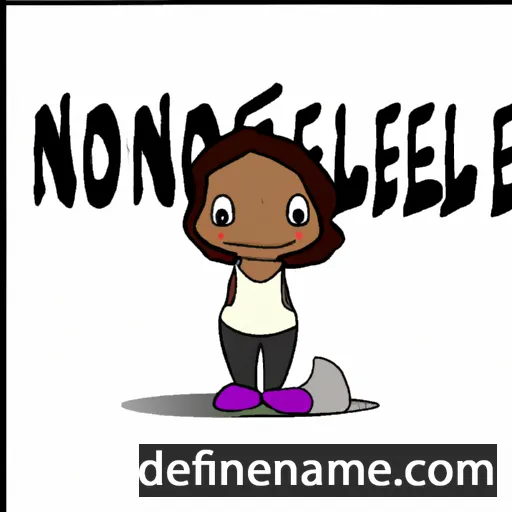 cartoon of the name Nolene