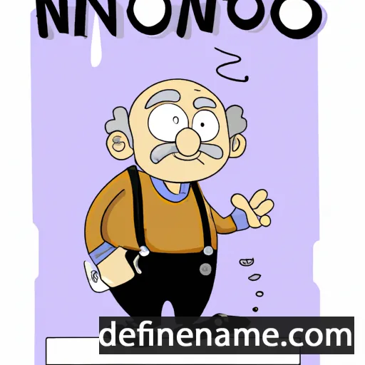 cartoon of the name Nonnos