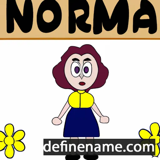 cartoon of the name Norma