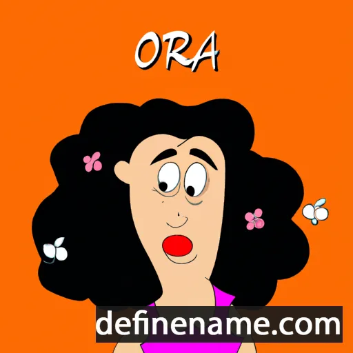 cartoon of the name 'Ofrah