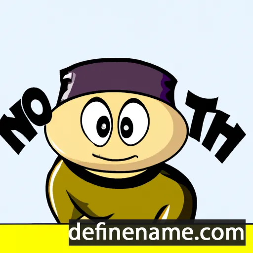 cartoon of the name Notah