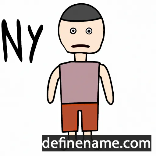 cartoon of the name Noy