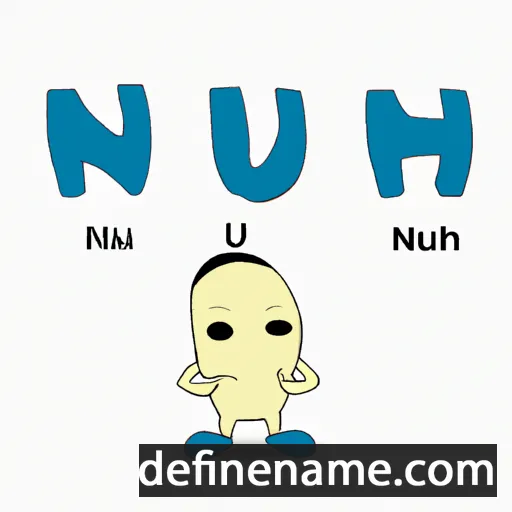 cartoon of the name Nuh