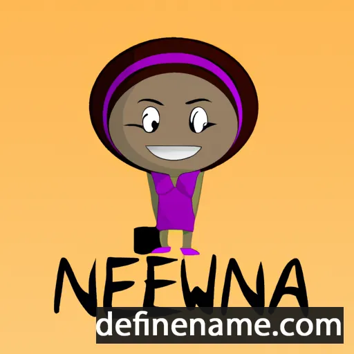 cartoon of the name Nwanneka