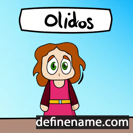 cartoon of the name Øydis