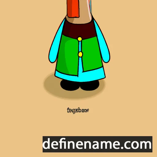 cartoon of the name Oddbjørg