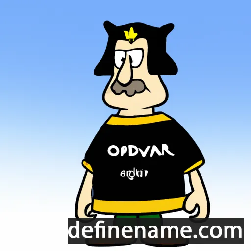 cartoon of the name Oddvar